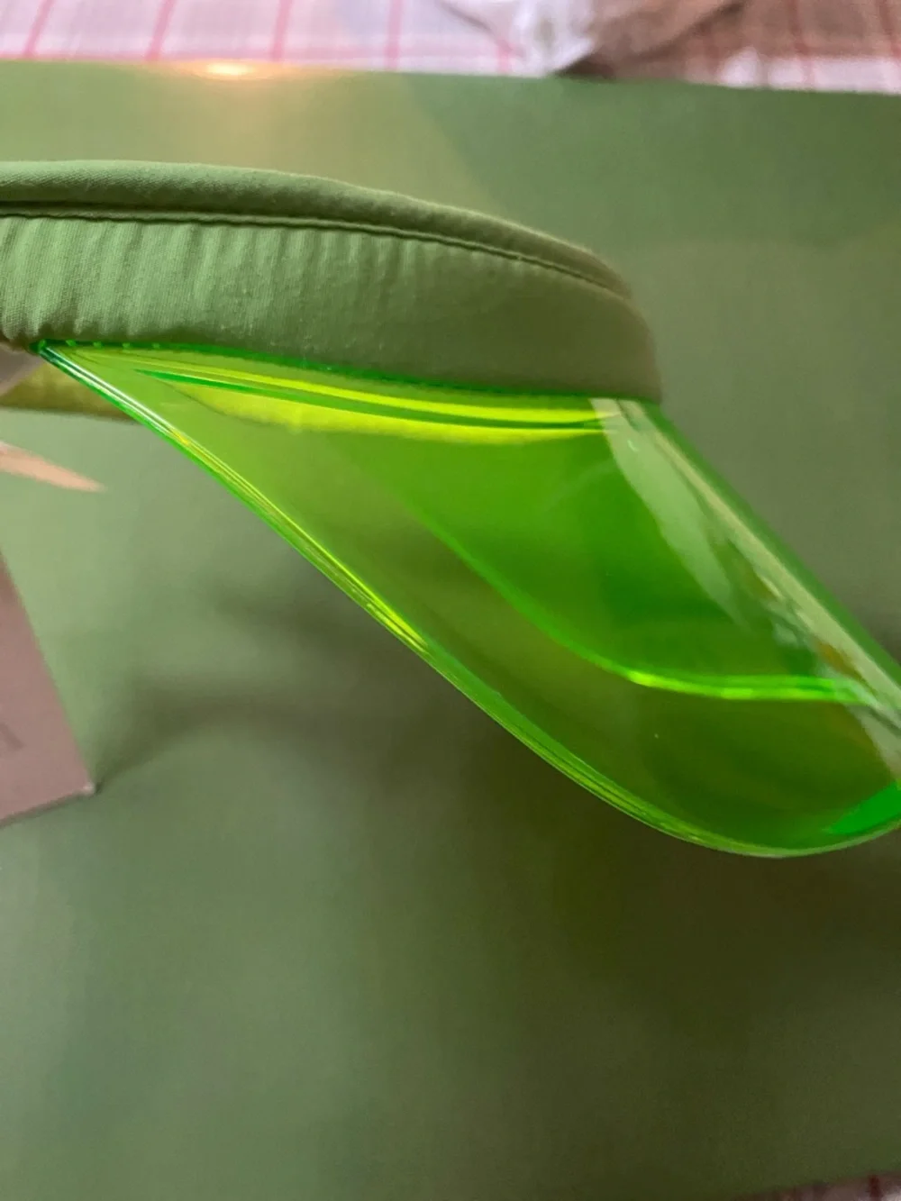 Zara Neon Green Kids Visor